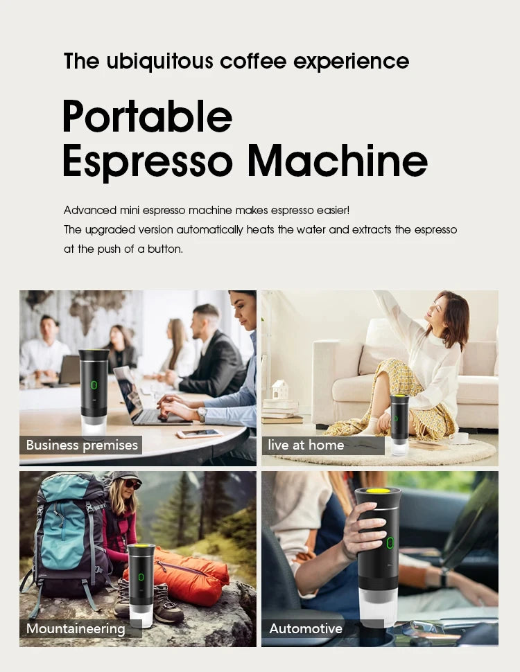 Espressor Portabil 3-în-1 – Perfect pentru Orice Ocazie